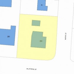 259 California St, Newton, MA 02458 plot plan