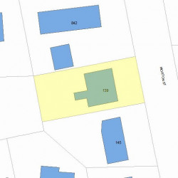139 Morton St, Newton, MA 02459 plot plan