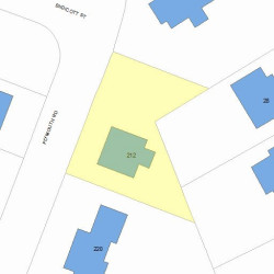 212 Plymouth Rd, Newton, MA 02461 plot plan