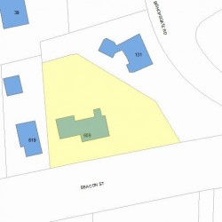 609 Beacon St, Newton, MA 02459 plot plan