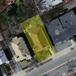 649 Watertown St, Newton, MA 02460 aerial view