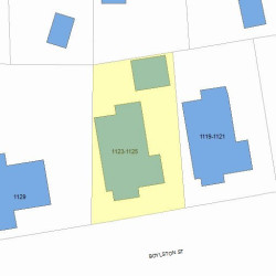 1125 Boylston St, Newton, MA 02464 plot plan