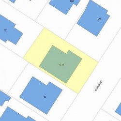 11 Ricker Rd, Newton, MA 02458 plot plan