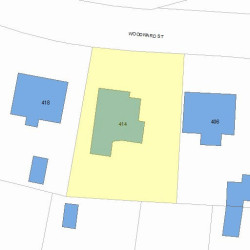 414 Woodward St, Newton, MA 02468 plot plan