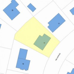 15 Hallron Rd, Newton, MA 02462 plot plan