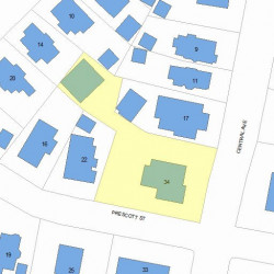 34 Prescott St, Newton, MA 02460 plot plan