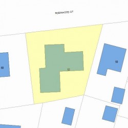 52 Robinhood St, Newton, MA 02466 plot plan