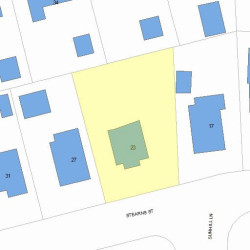 23 Stearns St, Newton, MA 02459 plot plan