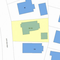 100 Side Pkwy, Newton, MA 02458 plot plan