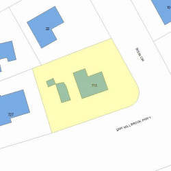 715 Saw Mill Brook Pkwy, Newton, MA 02459 plot plan