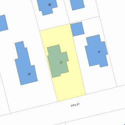 23 Otis St, Newton, MA 02460 plot plan