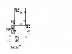 17 Emerson St, Newton, MA 02458 floor plan