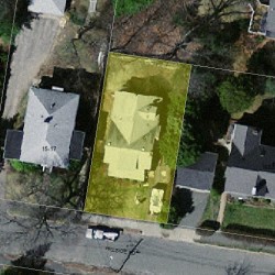 9 Hillside Rd, Newton, MA 02461 aerial view
