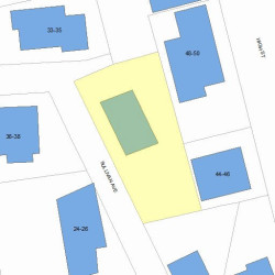 27 Sullivan Ave, Newton, MA 02464 plot plan