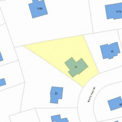 19 White Pine Rd, Newton, MA 02464 plot plan