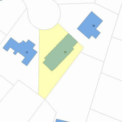 15 Lorraine Cir, Newton, MA 02468 plot plan