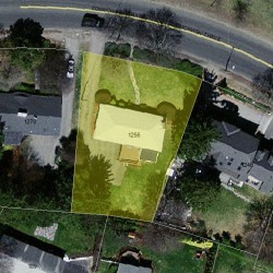 1256 Commonwealth Ave, Newton, MA 02465 aerial view