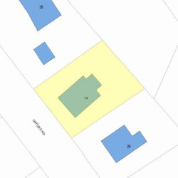 14 Oxford Rd, Newton, MA 02459 plot plan
