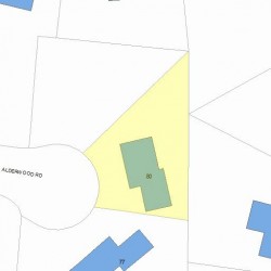 80 Alderwood Rd, Newton, MA 02459 plot plan