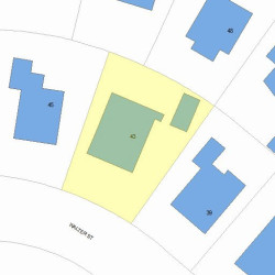 43 Walter St, Newton, MA 02459 plot plan