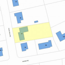 44 Olde Field Rd, Newton, MA 02459 plot plan