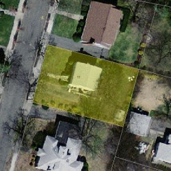 11 Westland Ter, Newton, MA 02465 aerial view
