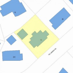 12 Fellsmere Rd, Newton, MA 02459 plot plan