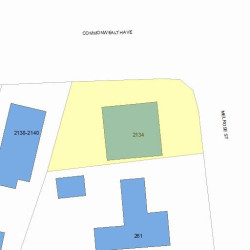 2134 Commonwealth Ave, Newton, MA 02466 plot plan