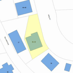 36 High St, Newton, MA 02461 plot plan