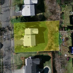 63 Lovett Rd, Newton, MA 02459 aerial view