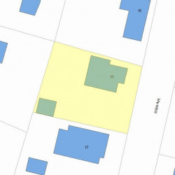 11 Eden Ave, Newton, MA 02465 plot plan