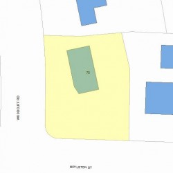 70 Woodcliff Rd, Newton, MA 02461 plot plan