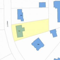 150 Prince St, Newton, MA 02465 plot plan