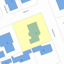 21 Thornton St, Newton, MA 02458 plot plan