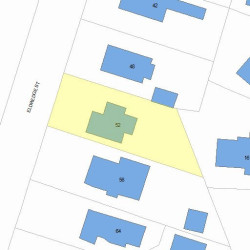 52 Eldredge St, Newton, MA 02458 plot plan