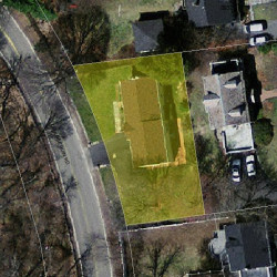 722 Quinobequin Rd, Newton, MA 02468 aerial view