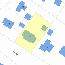 315 Crafts St, Newton, MA 02460 plot plan