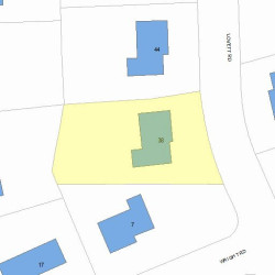 38 Lovett Rd, Newton, MA 02459 plot plan