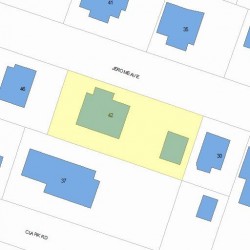 42 Jerome Ave, Newton, MA 02465 plot plan