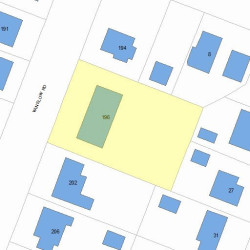 196 Winslow Rd, Newton, MA 02468 plot plan