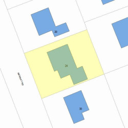 24 Murray Rd, Newton, MA 02465 plot plan