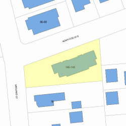 148 Norwood Ave, Newton, MA 02460 plot plan