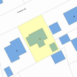 25 Furbush Ave, Newton, MA 02465 plot plan