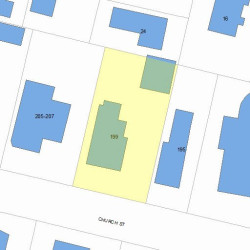 199 Church St, Newton, MA 02458 plot plan