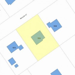 1564 Beacon St, Newton, MA 02468 plot plan