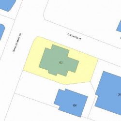 152 Charlesbank Rd, Newton, MA 02458 plot plan