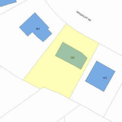 109 Woodcliff Rd, Newton, MA 02461 plot plan