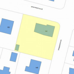 141 Parmenter Rd, Newton, MA 02465 plot plan