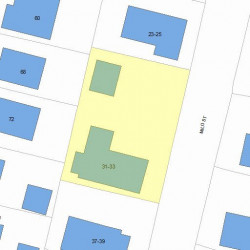 33 Milo St, Newton, MA 02465 plot plan