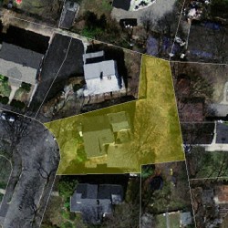 15 Normandy Rd, Newton, MA 02466 aerial view